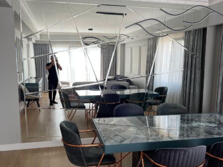 Baklava Ayna Duvar Uygulama B0399