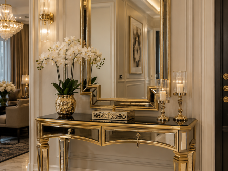 Milano Premium Gold Aynalı Dresuar