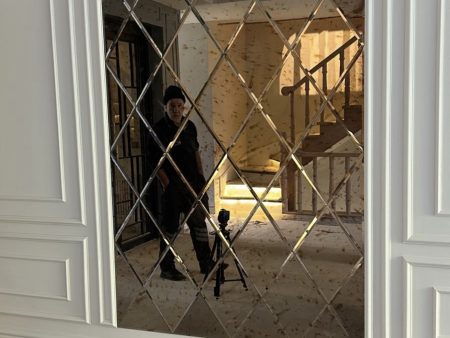 Eskitme antik baklava ayna 2